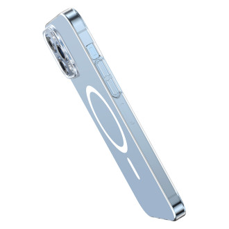 Baseus Crystal Magnetic Case pro iPhone 14 Pro tenký kryt MagSafe + průhledné sklo