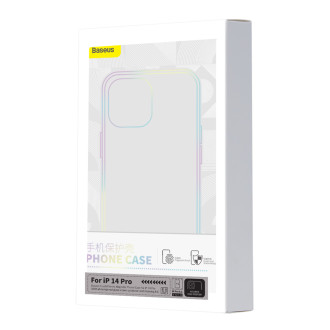 Baseus Crystal Magnetic Case pro iPhone 14 Pro tenký kryt MagSafe + průhledné sklo