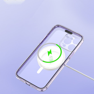 Baseus Crystal Magnetic Case pro iPhone 14 Pro tenký kryt MagSafe + průhledné sklo