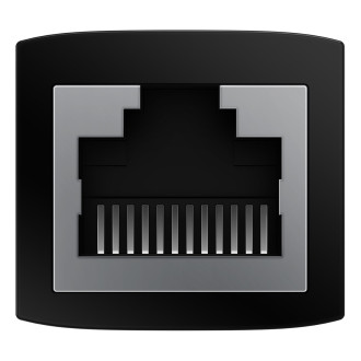 Síťový vazební člen Ethernet RJ-45 kabelový konektor Baseus AirJoy Series 10 ks - černý