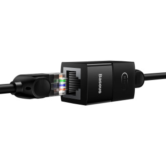Síťový vazební člen Ethernet RJ-45 kabelový konektor Baseus AirJoy Series 10 ks - černý