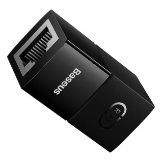 Síťový vazební člen Ethernet RJ-45 kabelový konektor Baseus AirJoy Series 10 ks - černý