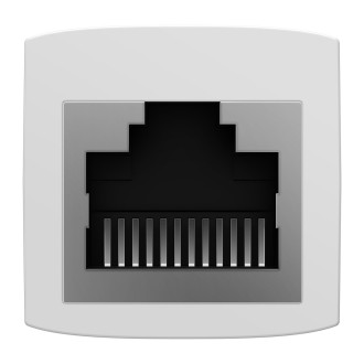 Síťový vazební člen Ethernet RJ-45 kabelový konektor Baseus AirJoy Series 10 ks - bílý