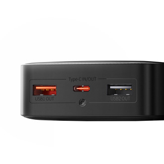 Powerbanka 10000mAh USB / USB C 25W PD QC + USB C 60W Kabel Baseus Bipow - černý