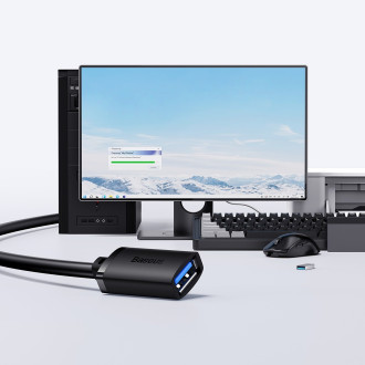 USB 3.0 prodlužovací kabel 1,5m Baseus AirJoy Series - černý