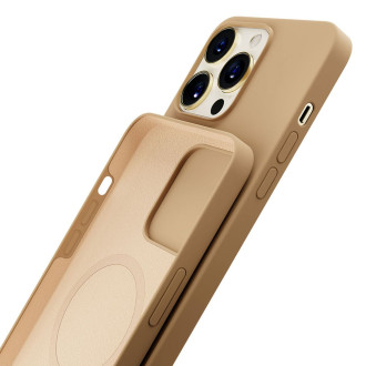 Apple iPhone 14 Pro – 3mk Hardy Silicone MagCase Gold