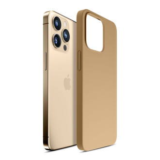 Apple iPhone 14 Pro – 3mk Hardy Silicone MagCase Gold