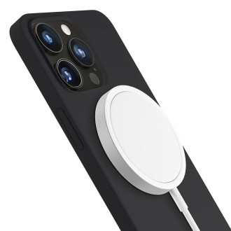 Apple iPhone 14 Pro - 3mk Hardy silikonové pouzdro MagCase Graphite