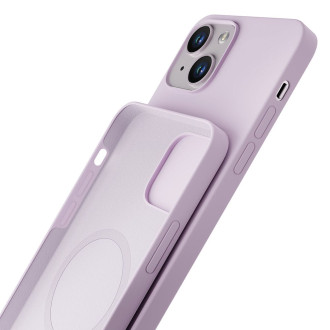 Apple iPhone 14 Plus – 3mk Hardy silikonové pouzdro MagCase světle fialové