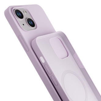 Apple iPhone 14 Plus – 3mk Hardy silikonové pouzdro MagCase světle fialové