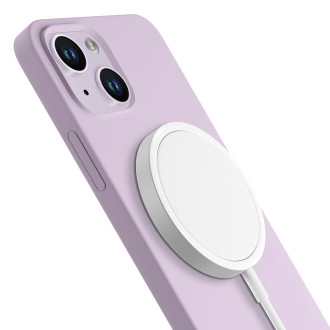 Apple iPhone 14 Plus – 3mk Hardy silikonové pouzdro MagCase světle fialové