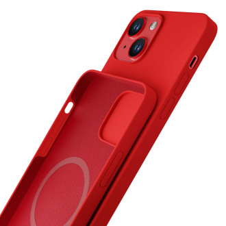 Apple iPhone 14 - 3mk Hardy Silicone MagCase Red