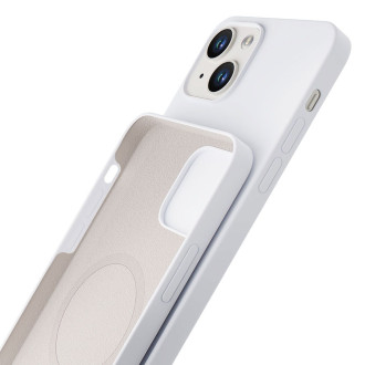 Apple iPhone 14 - 3mk Hardy silikonové pouzdro MagCase bílé