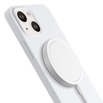 Apple iPhone 14 - 3mk Hardy silikonové pouzdro MagCase bílé