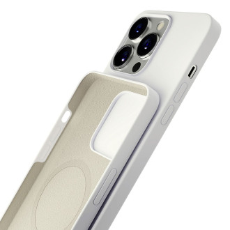 Apple iPhone 14 Pro Max - 3mk Hardy silikonové pouzdro MagCase bílé