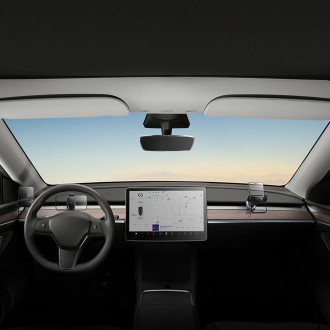 Elektrodržák do auta se solárním panelem pro Tesla Model 3 / Y Baseus T-Space - černý