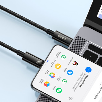 Kabel USB C - USB C 480Mb/s 240W 2m Baseus Tungsten Gold CAWJ040101 - černý