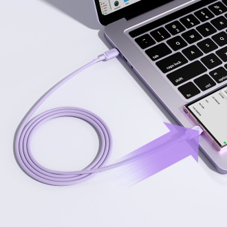 USB C – USB C kabel 100W 1,2m Joyroom S-CC100A14 – fialový