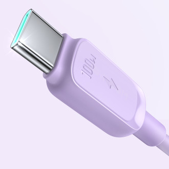 USB C – USB C kabel 100W 1,2m Joyroom S-CC100A14 – fialový