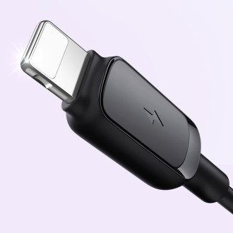 Lightning - USB 2.4A kabel 1.2m Joyroom S-AL012A14 - Černá