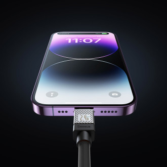 USB - Lightning 2,4A 2m kabel Baseus CoolPlay - černý