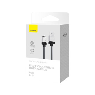 USB - Lightning 2,4A 2m kabel Baseus CoolPlay - černý