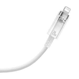 Baseus Explorer Series kabel USB-C - Lightning 20W 2 m bílý (CATS010302)