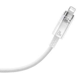 Baseus Explorer Series kabel USB-C - Lightning 20W 1 m bílý (CATS010202)