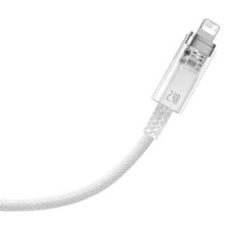 Baseus Explorer Series kabel USB - Lightning 2,4A 1 m bílý (CATS010002)