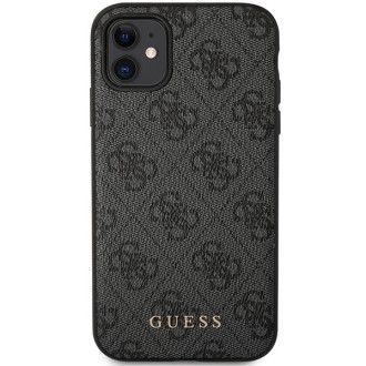 Guess GUHCN61G4GG iPhone 11 6,1&quot; / Xr šedý/šedý pevný obal 4G Collection