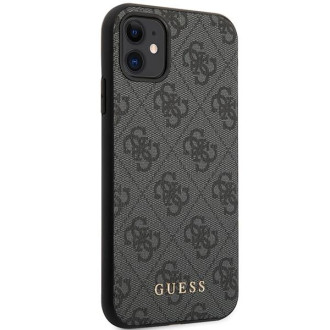 Guess GUHCN61G4GG iPhone 11 6,1&quot; / Xr šedý/šedý pevný obal 4G Collection