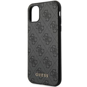 Guess GUHCN61G4GG iPhone 11 6,1&quot; / Xr šedý/šedý pevný obal 4G Collection