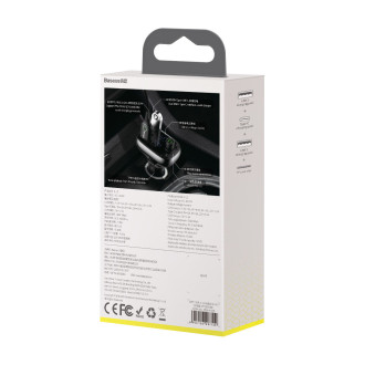 Bluetooth vysílač / nabíječka do auta Baseus S-13 (Overseas Edition) - černá