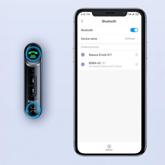 Bluetooth AUX vysílač Baseus BSBA-02 (Overseas Edition) - černý