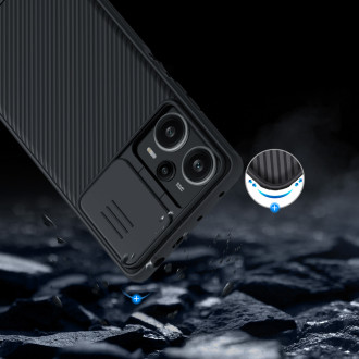 Pouzdro Xiaomi Redmi Note 12 Turbo / Xiaomi Poco F5 Armor Case s krytem fotoaparátu Nillkin CamShield Pro Case – černé