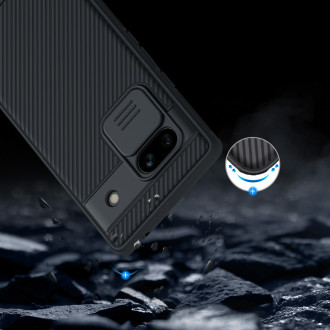 Pouzdro Google Pixel 7a Armored Case s krytem fotoaparátu Nillkin CamShield Pro Case – černé
