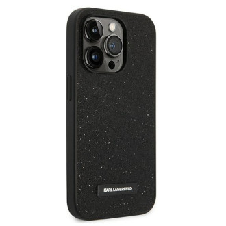 Karl Lagerfeld KLHCP14LG2ELK iPhone 14 Pro 6.1 &quot;hardcase black / black Glitter Plaque Logo