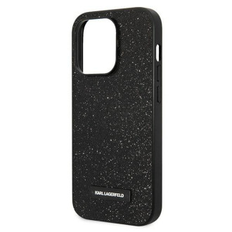 Karl Lagerfeld KLHCP14LG2ELK iPhone 14 Pro 6.1 &quot;hardcase black / black Glitter Plaque Logo