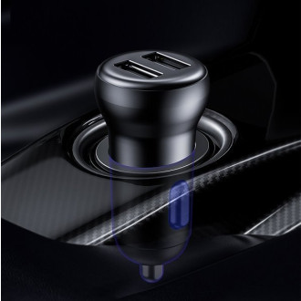 Bezdrátový Bluetooth FM vysílač s nabíječkou Baseus S-16 (Overseas edition) - černý