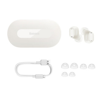 Bezdrátová sluchátka Baseus Bowie EZ10 TWS Bluetooth 5.3 - bílá