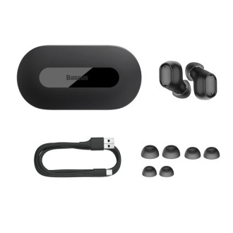 Bezdrátová sluchátka Baseus Bowie EZ10 TWS Bluetooth 5.3 - černá