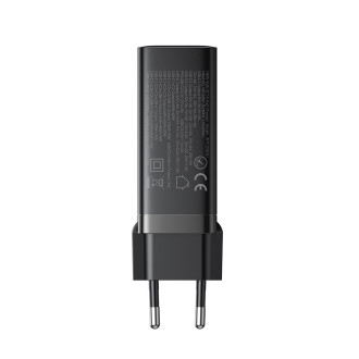 Rychlonabíječka GaN 140W 3 x USB-C / USB-A Joyroom JR-TCG05EU - černá + USB-C kabel - USB-C 240W 1,2m