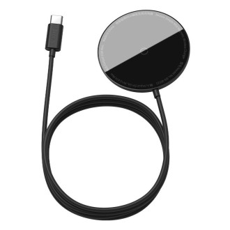 Indukční nabíječka MagSafe 15W Baseus Simple Mini - černá