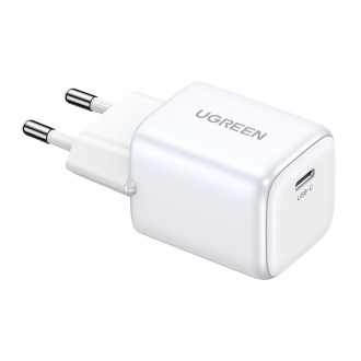 GaN 20W USB-C nabíječka Ugreen Nexode mini CD318 - bílá