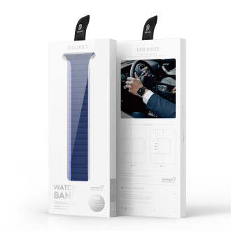 Magnetický řemínek pro Apple Watch SE, 8, 7, 6, 5, 4, 3, 2, 1 (41, 40, 38 mm) Dux Ducis řemínek (verze LD) – modrý