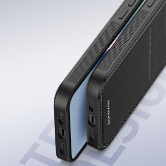 Pouzdro 3 v 1 pro iPhone 14 Plus s peněženkou MagSafe Wallet RFID Blocking Stand Dux Ducis Rafi Mag - Black