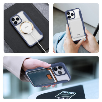 Dux Ducis Skin X Pro Magnetic Flip MagSafe Case iPhone 15 Pro Max – Blue