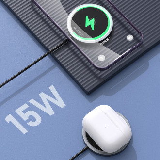 Dudao MagSafe 15W indukční nabíječka - černá
