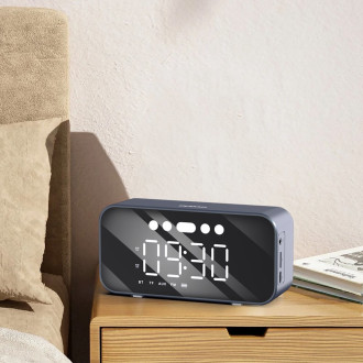 Dudao Y17 Bluetooth hodinky / reproduktor - stříbrné
