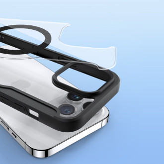 Dux Ducis Skin X Pro magnetické flipové MagSafe pouzdro iPhone 15 Pro – černé